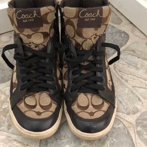 Coach Hi-Top Sneakers - Picture 1 of 7